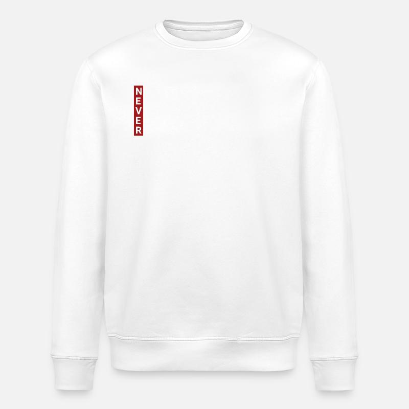 Zero Desire, Never, No Desire Motivation - Stanley/Stella ROLLER Unisex Organic Sweatshirt - white