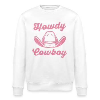 Salut Cowboy - Sweat bio ROLLER Stanley/Stella Unisexe - blanc - Devant - Nik (191cm)