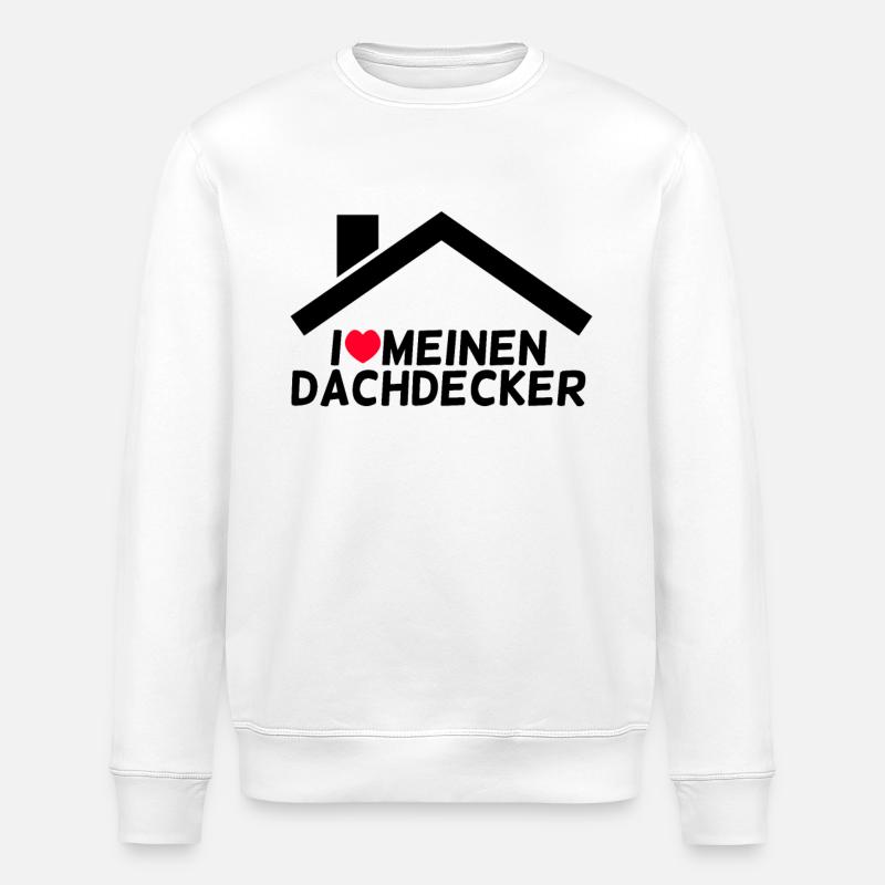 Dachdecker - Stanley/Stella Unisex Bio-Sweatshirt ROLLER - Weiß