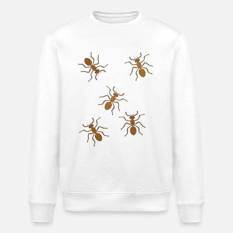 fourmis insectes insecte fourmi - Sweat bio ROLLER Stanley/Stella Unisexe - blanc