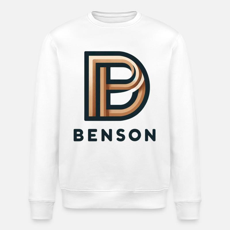 Benson Logo - Stanley/Stella Unisex Bio-Sweatshirt ROLLER - Weiß