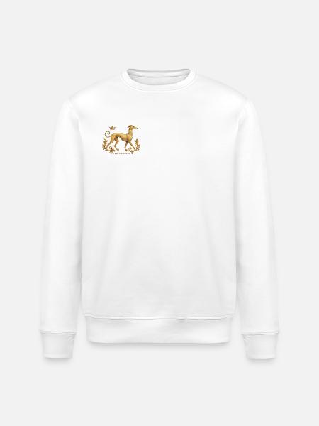 Free the Galgo - Embroidery Nr01 - Stanley/Stella ROLLER Unisex Organic Sweatshirt - white