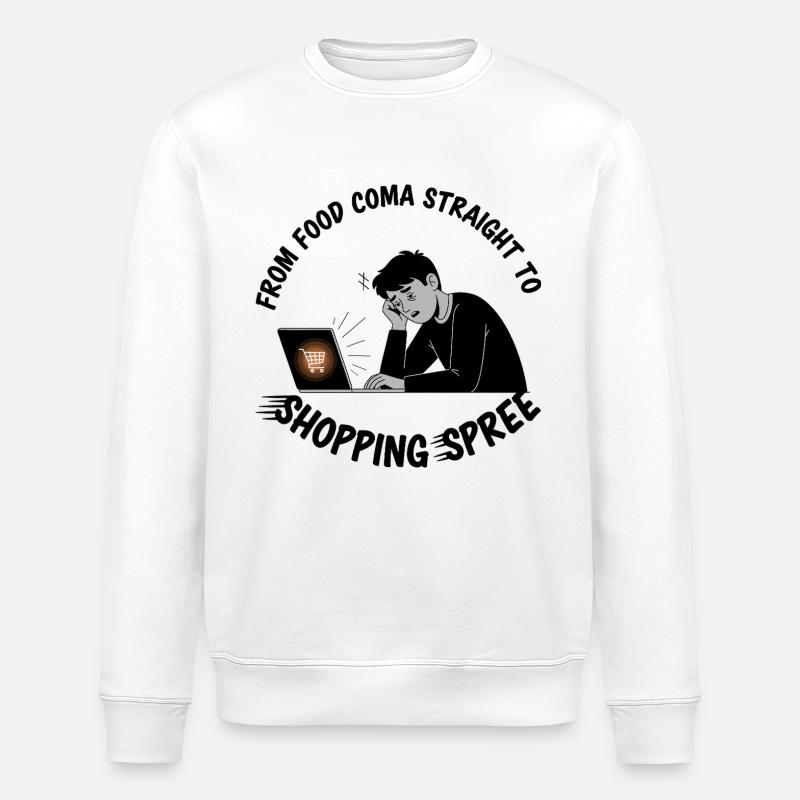 Virée shopping du Black Friday - Sweat bio ROLLER Stanley/Stella Unisexe - blanc