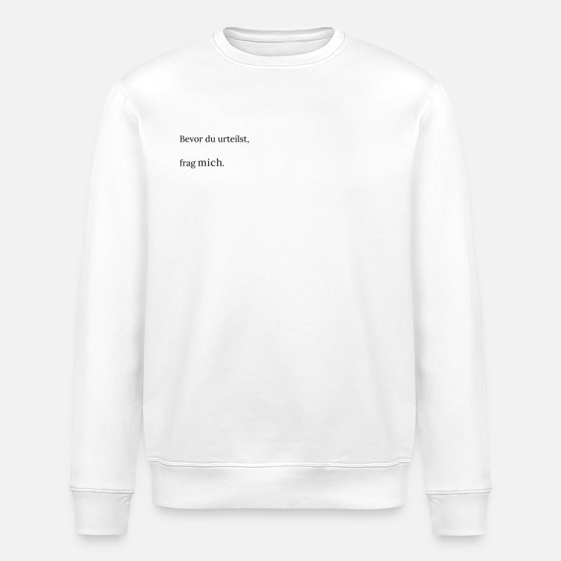 Frag_mich - Sweat bio ROLLER Stanley/Stella Unisexe - blanc