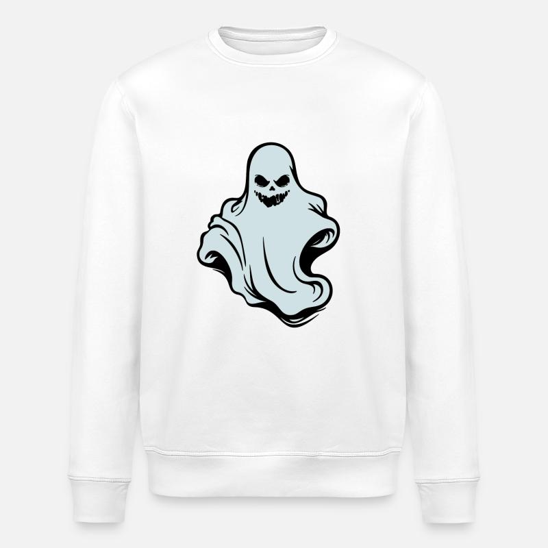 Der Geist - the ghost - Stanley/Stella ROLLER Unisex Organic Sweatshirt - white