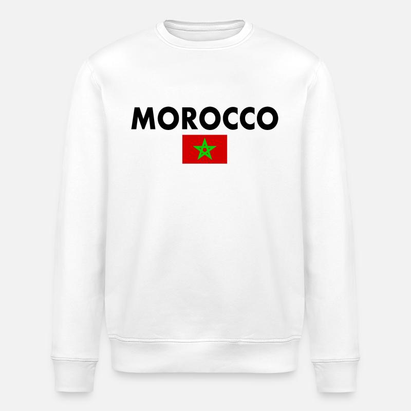 Marruecos - Sudadera ecológica unisex ROLLER de Stanley/Stella - blanco