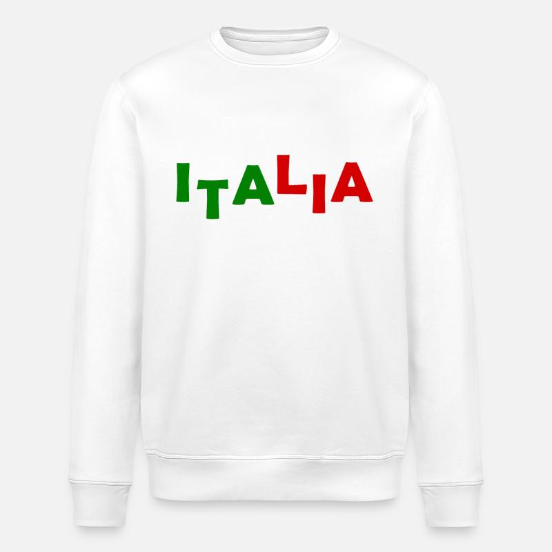 drapeau italien - Sweat bio ROLLER Stanley/Stella Unisexe - blanc