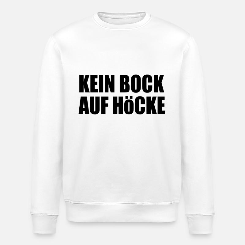 kein bock auf höcke - Stanley/Stella Unisex Bio-Sweatshirt ROLLER - Weiß