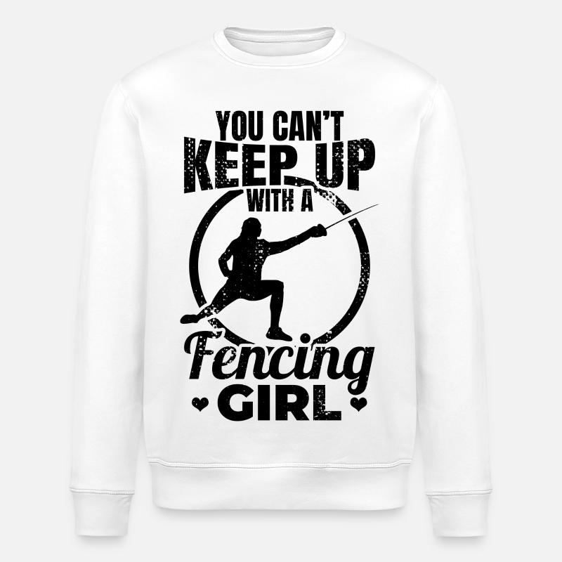 Fechterin - Stanley/Stella Unisex Bio-Sweatshirt ROLLER - Weiß