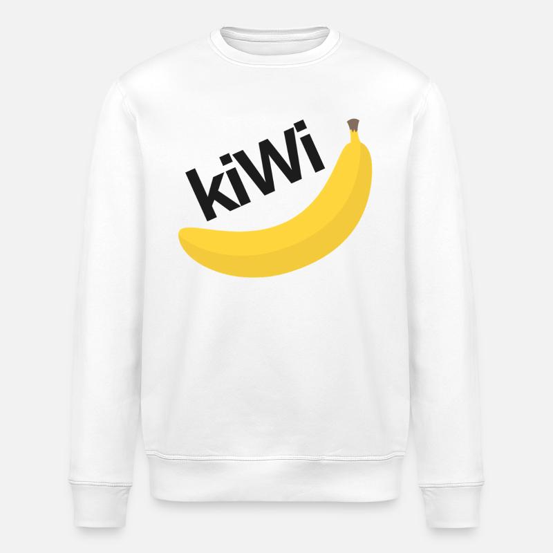 CRAZY FRUITS Kollektion - Stanley/Stella Unisex Bio-Sweatshirt ROLLER - Weiß