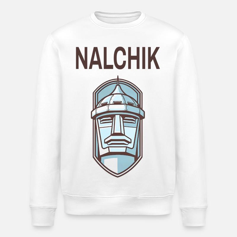 Nalchik – Design du Caucase - Sweat bio ROLLER Stanley/Stella Unisexe - blanc