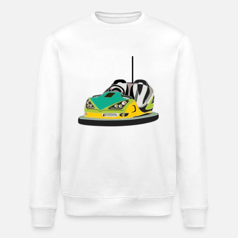 Balade en wagon couvert - Sweat bio ROLLER Stanley/Stella Unisexe - blanc