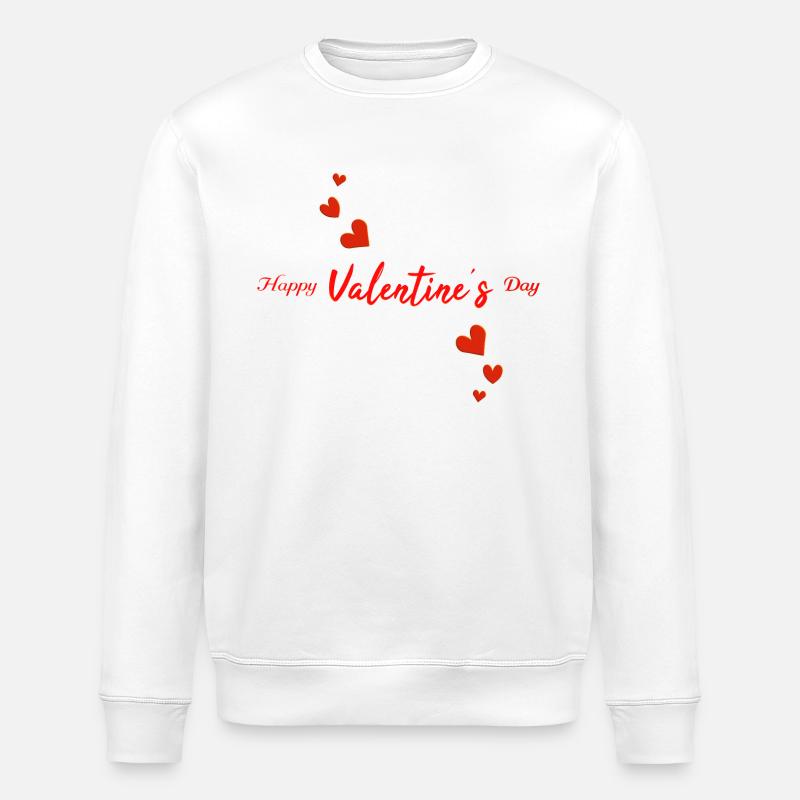 Joyeuse Saint-Valentin - Sweat bio ROLLER Stanley/Stella Unisexe - blanc