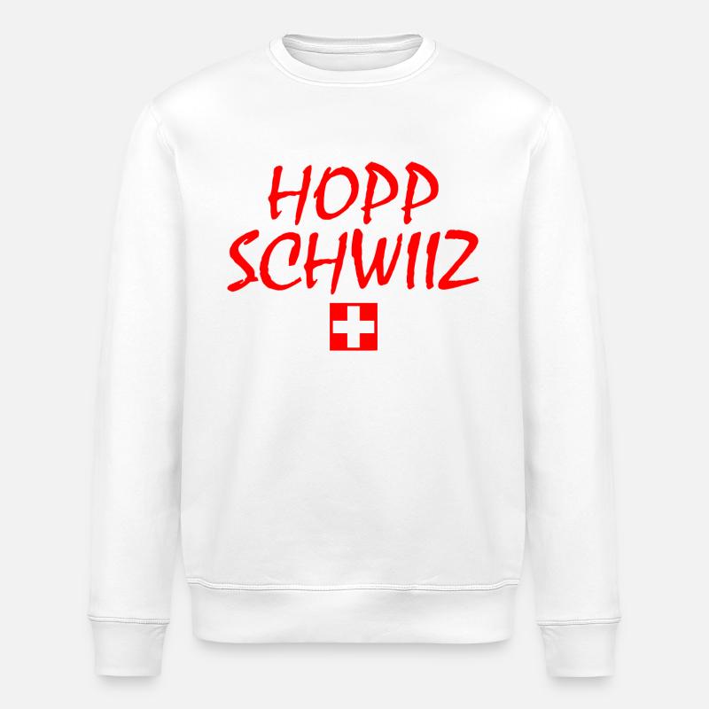 Hopp schwiiz - Stanley/Stella Unisex Bio-Sweatshirt ROLLER - Weiß
