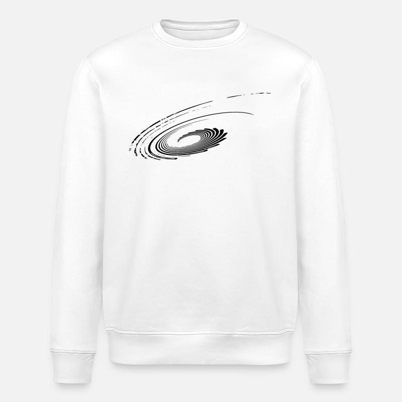 Geometric Planes Parabolas Ellipses Lines - Stanley/Stella ROLLER Unisex Organic Sweatshirt - white