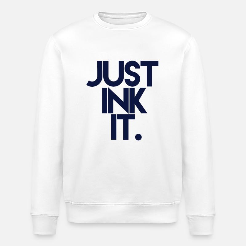 JUST INK IT - Stanley/Stella ROLLER Unisex Organic Sweatshirt - white