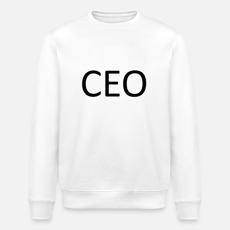 CEO - Stanley/Stella ROLLER Unisex Organic Sweatshirt - white