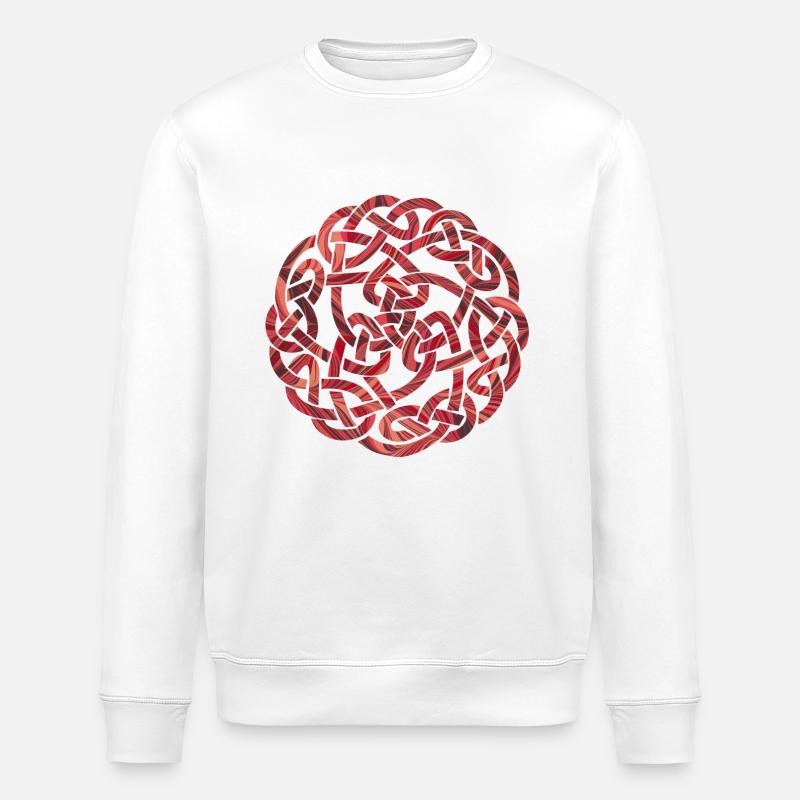 keltischer knoten 5 e 18 - Stanley/Stella Unisex Bio-Sweatshirt ROLLER - Weiß