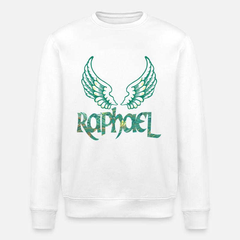 archangel raphael e 71 - Stanley/Stella ROLLER Unisex Organic Sweatshirt - white