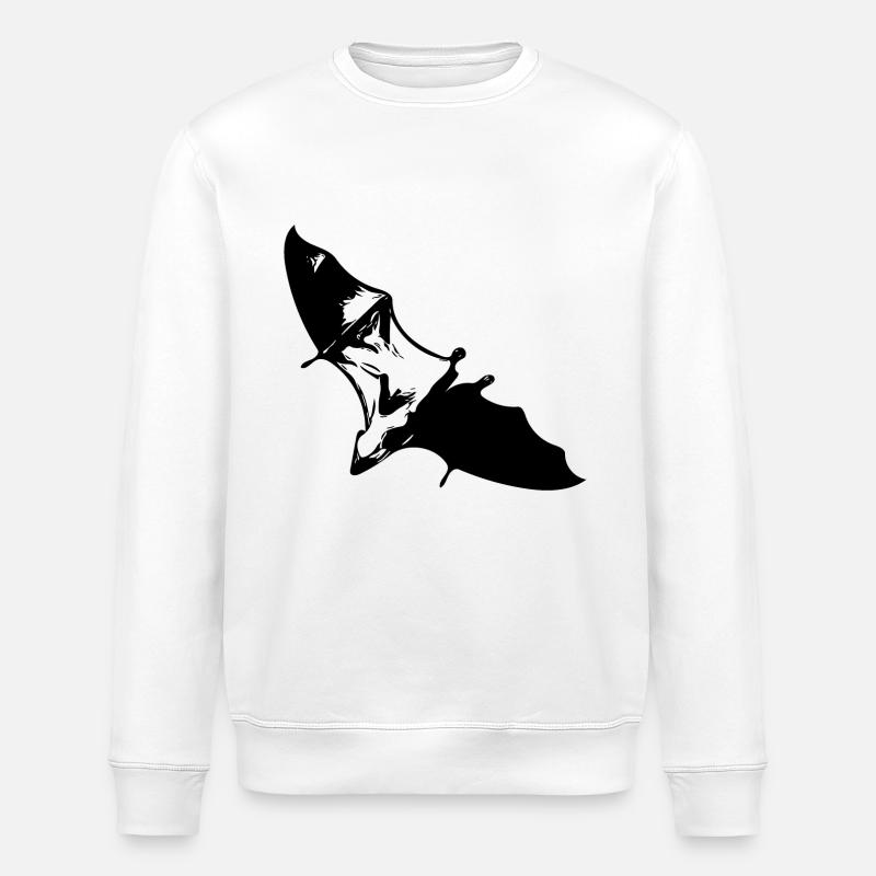 Renard volant planeur - Sweat bio ROLLER Stanley/Stella Unisexe - blanc