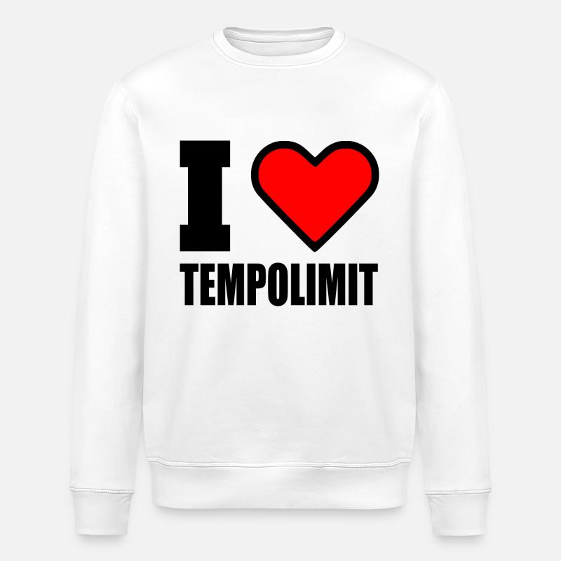 I love tempolimit - Stanley/Stella Unisex Bio-Sweatshirt ROLLER - Weiß