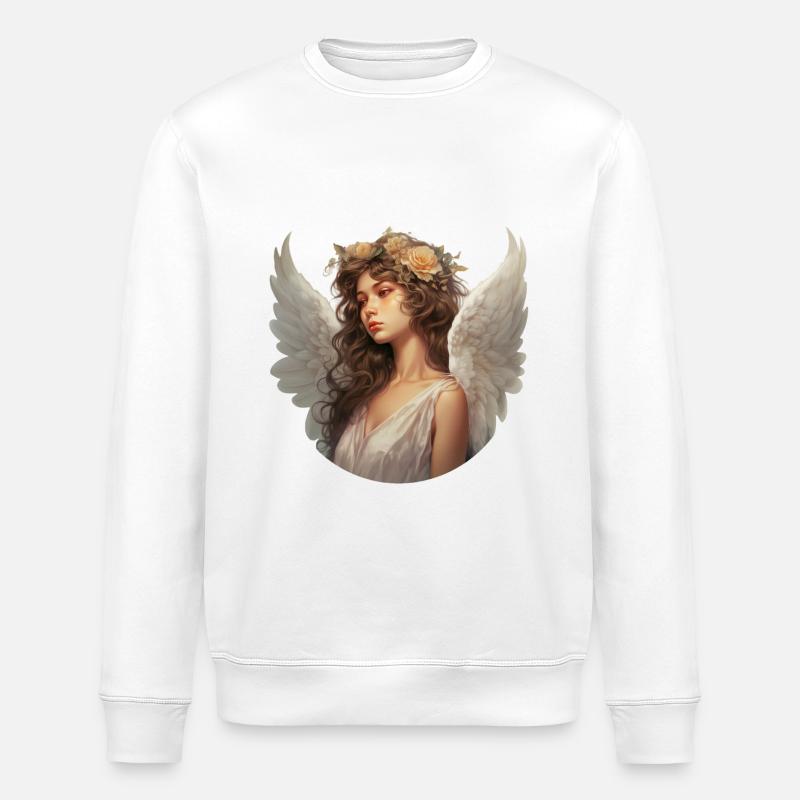 Weihnachtsengel - Stanley/Stella Unisex Bio-Sweatshirt ROLLER - Weiß