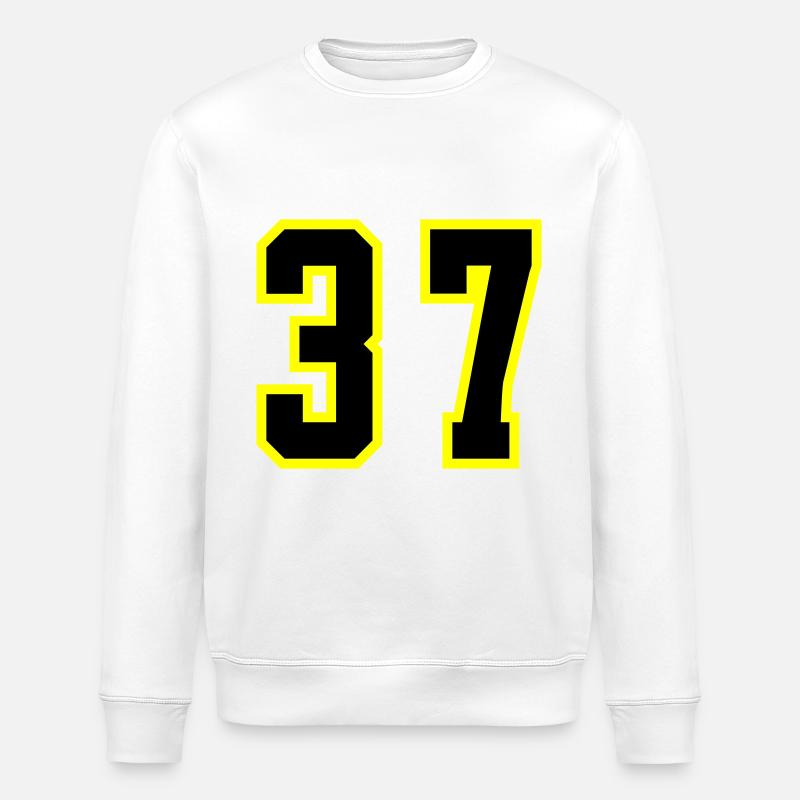 Maillot à 37 numéros - Sweat bio ROLLER Stanley/Stella Unisexe - blanc