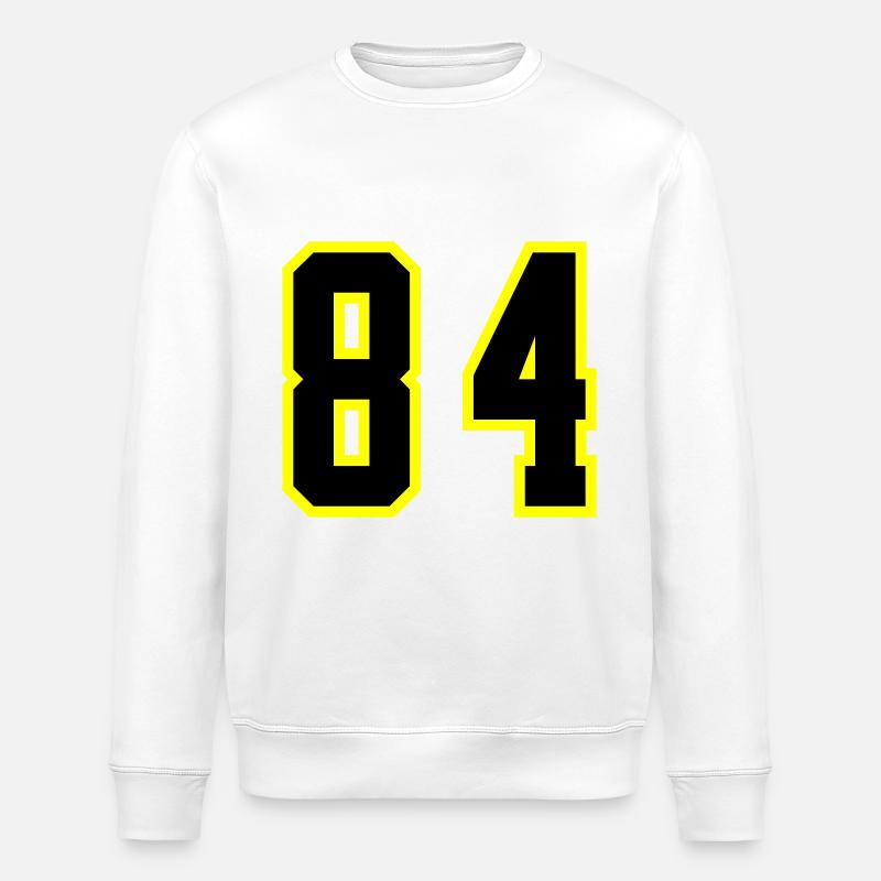 Maillot à numéros 84 - Sweat bio ROLLER Stanley/Stella Unisexe - blanc