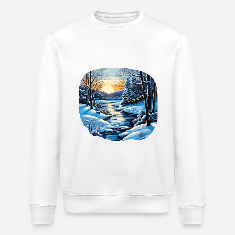 Winter - Stanley/Stella ROLLER Unisex Organic Sweatshirt - white