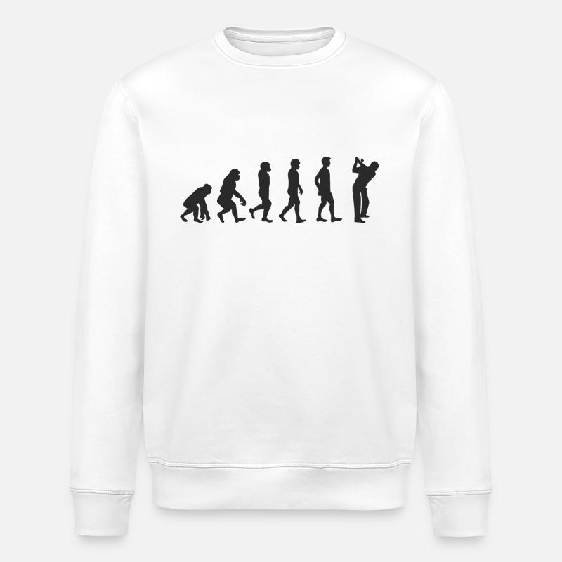 Evolution Golf - Stanley/Stella ROLLER Unisex Organic Sweatshirt - white