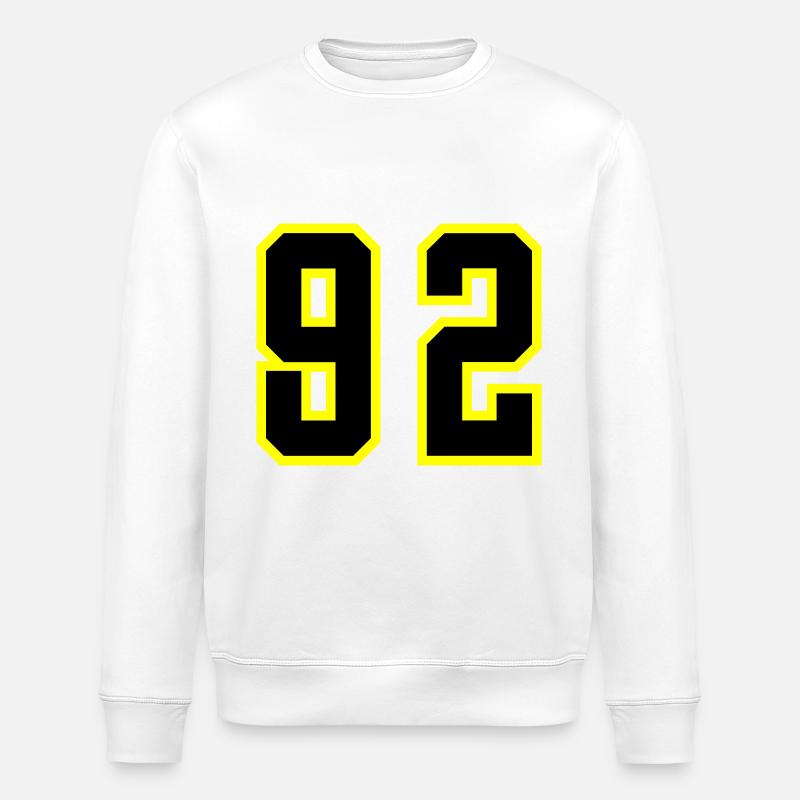 Maillot à numéros 92 - Sweat bio ROLLER Stanley/Stella Unisexe - blanc