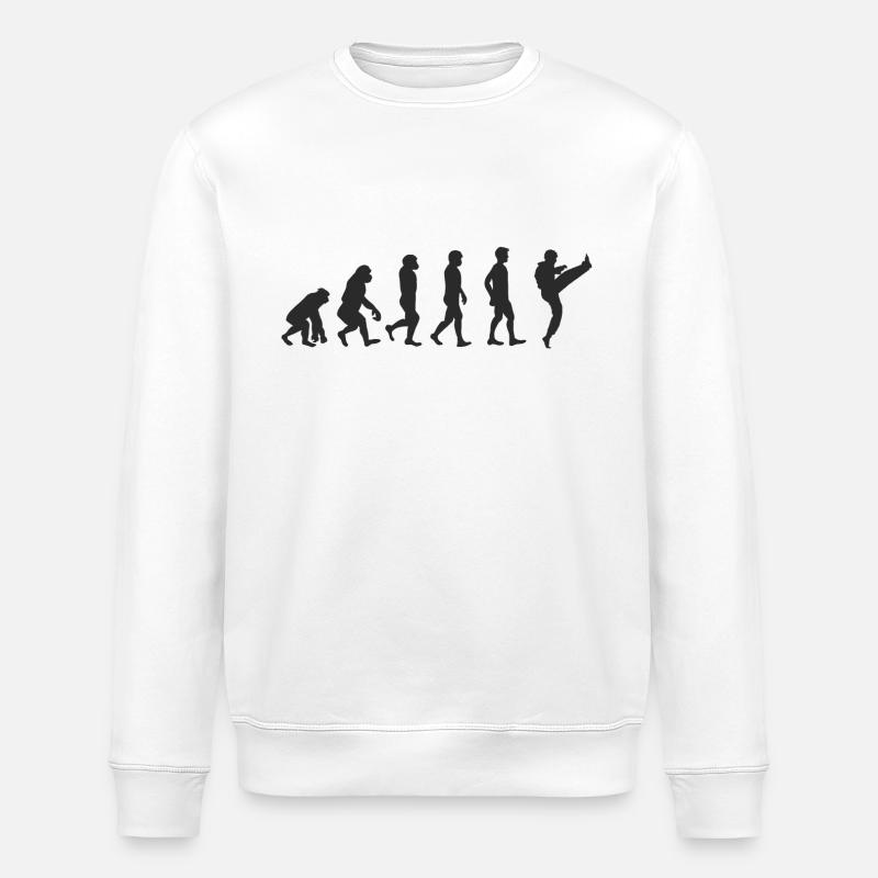 Evolution Karate - Stanley/Stella Unisex Bio-Sweatshirt ROLLER - Weiß