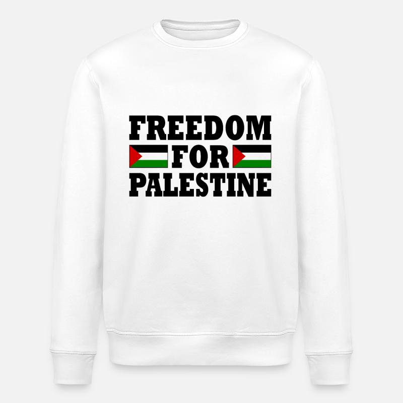 Freedom for palestine - Stanley/Stella Unisex Bio-Sweatshirt ROLLER - Weiß