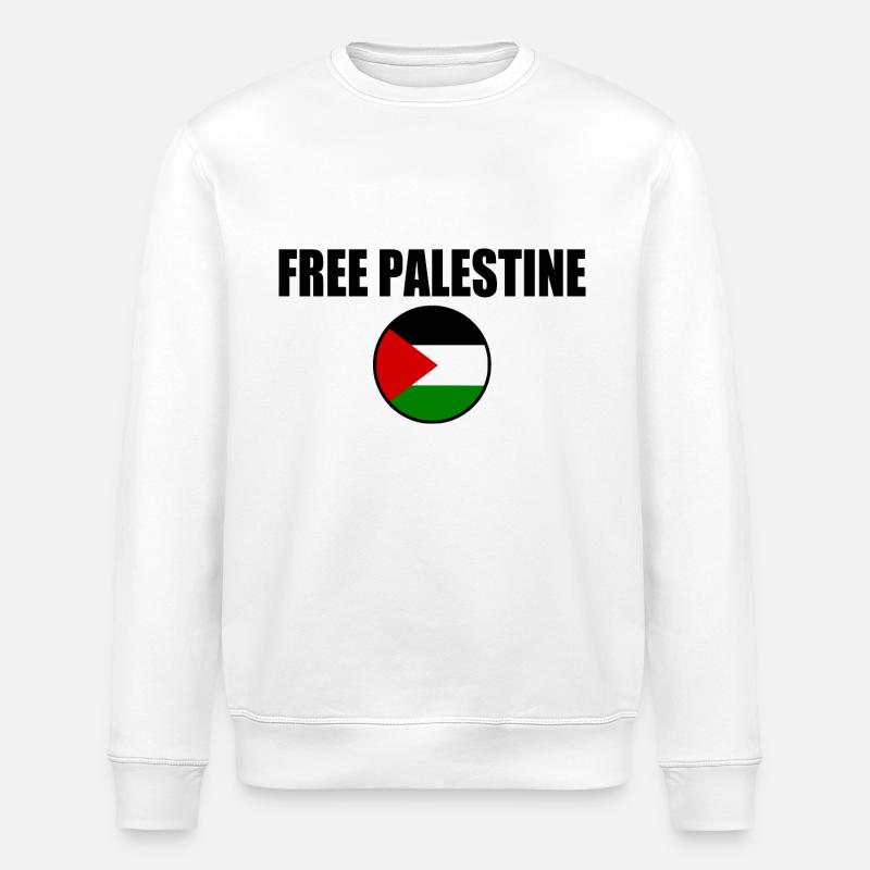 Free palestine - Stanley/Stella Unisex Bio-Sweatshirt ROLLER - Weiß