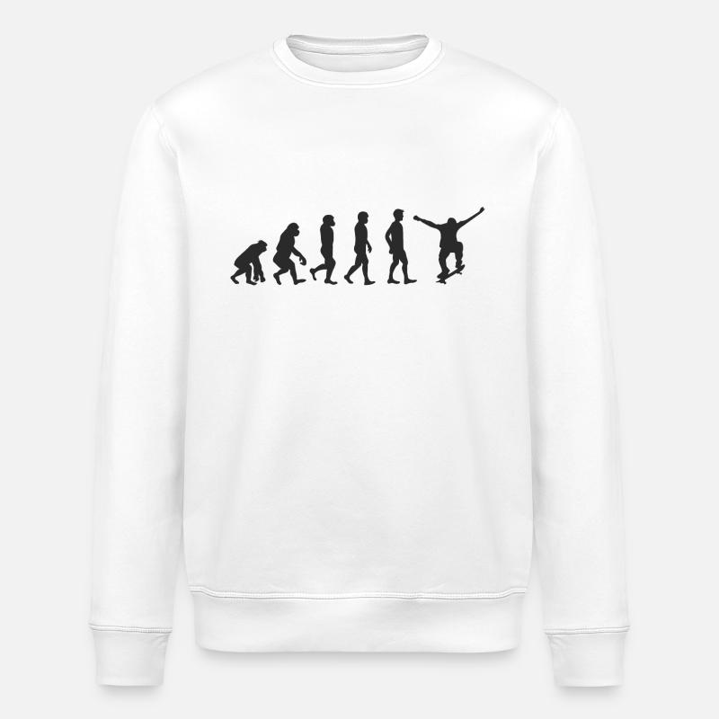 Evolution Skater - Sweat bio ROLLER Stanley/Stella Unisexe - blanc