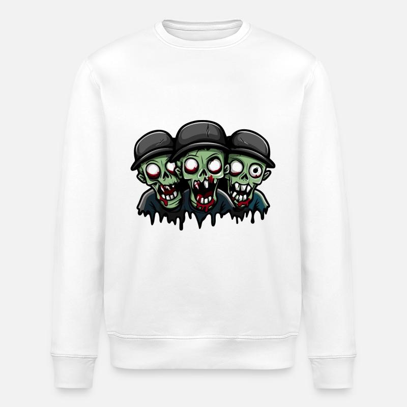 Zombies Halloween - Stanley/Stella Unisex Bio-Sweatshirt ROLLER - Weiß