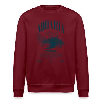 Poisson-lion marin gardien de poisson moderne streetwear - Sweat bio ROLLER Stanley/Stella Unisexe - blanc - Devant - Nik (191cm)