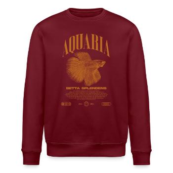 Betta Fish Keeper Moderne Streetwear - Stanley/Stella Unisex Bio-Sweatshirt ROLLER - Weiß - Vorne - Nik (191cm)