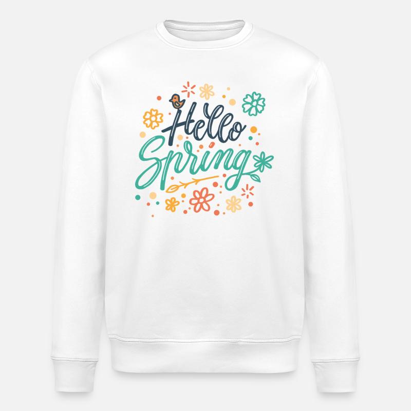 Hello Spring - Sweat bio ROLLER Stanley/Stella Unisexe - blanc