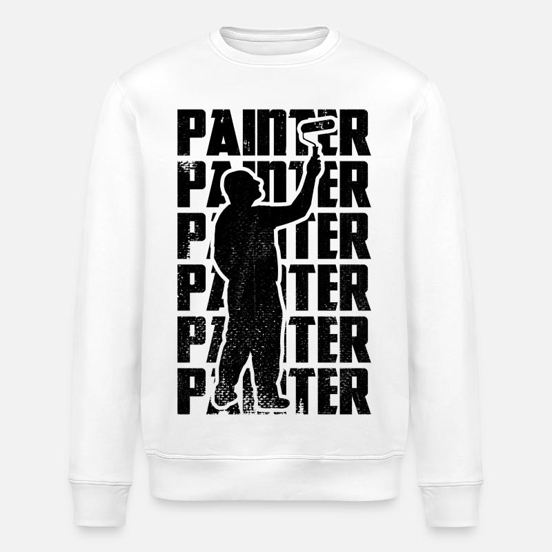 Master painter - Stanley/Stella ROLLER Unisex Organic Sweatshirt - white