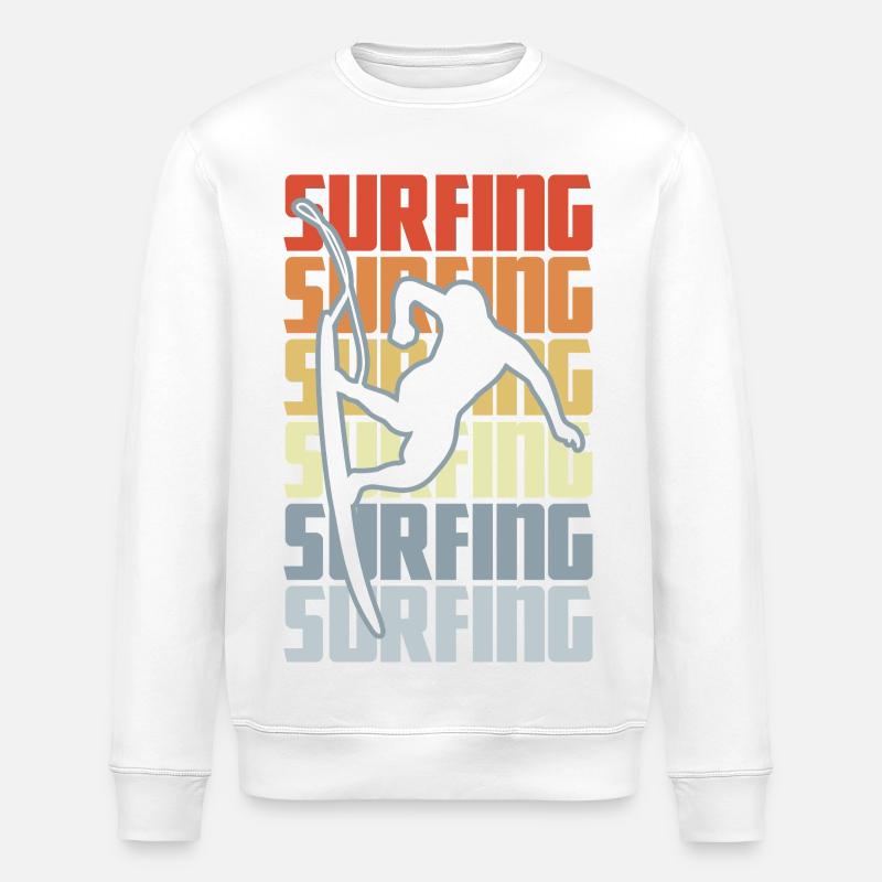 Surftrainer - Stanley/Stella Unisex Bio-Sweatshirt ROLLER - Weiß