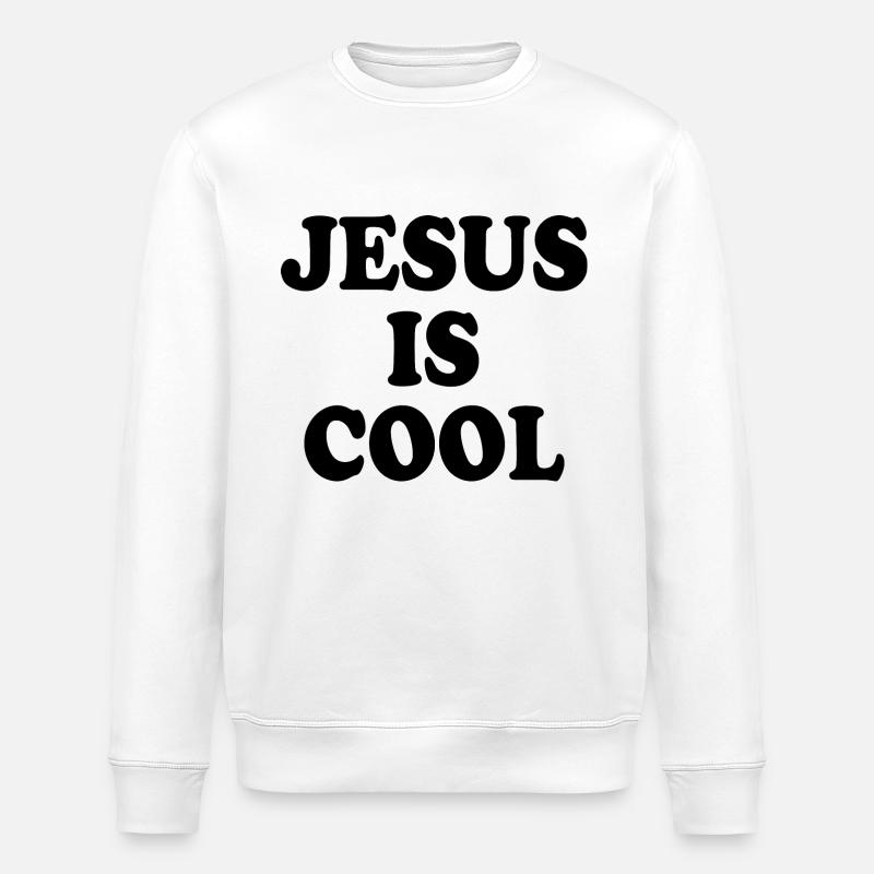 Jesus is cool - Sweat bio ROLLER Stanley/Stella Unisexe - blanc