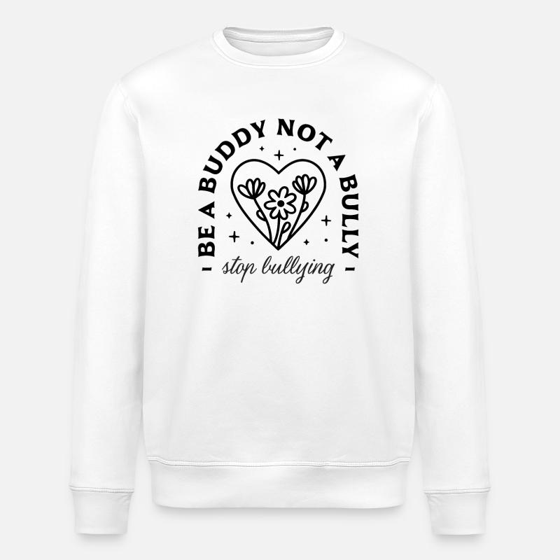 Lutte contre le harcèlement scolaire - Sweat bio ROLLER Stanley/Stella Unisexe - blanc
