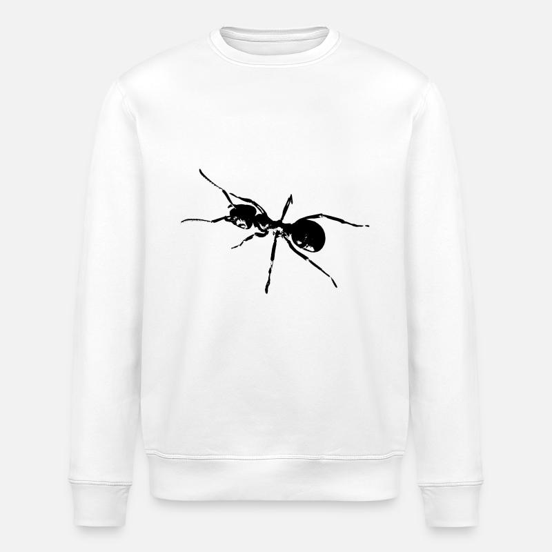 Fourmi noir / blanc / graphique - Sweat bio ROLLER Stanley/Stella Unisexe - blanc