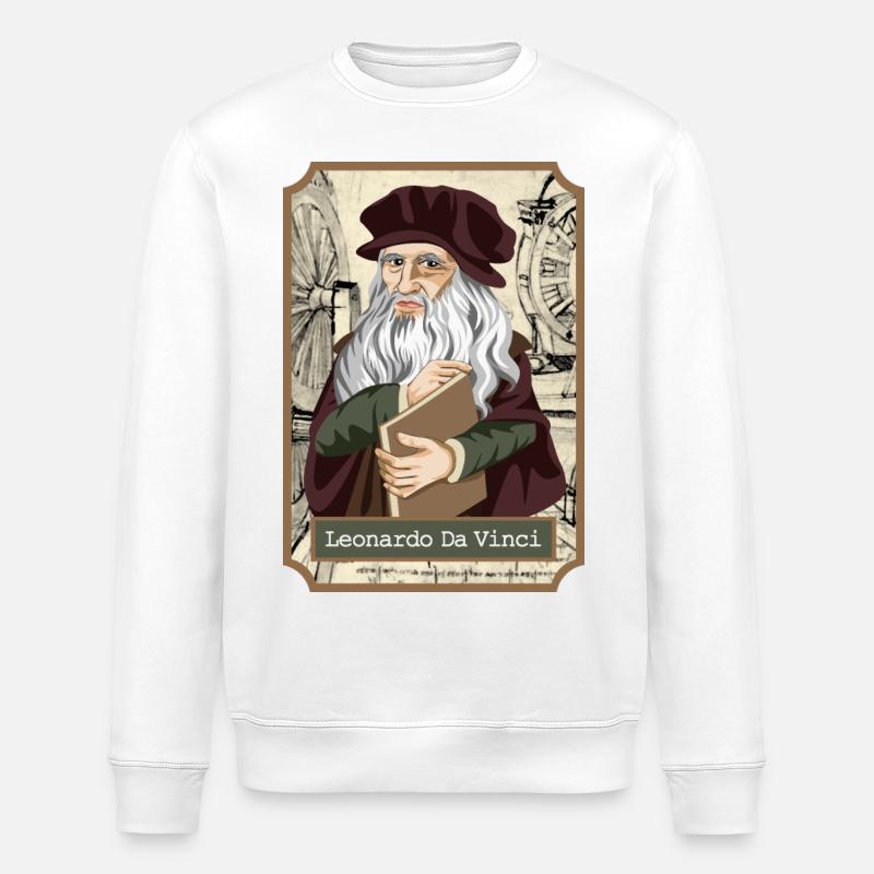 Leonardo Da Vinci - Stanley/Stella Unisex Bio-Sweatshirt ROLLER - Weiß