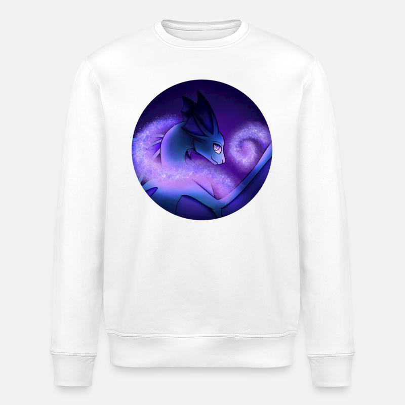 Stardust Dragon - Stanley/Stella ROLLER Unisex Organic Sweatshirt - white