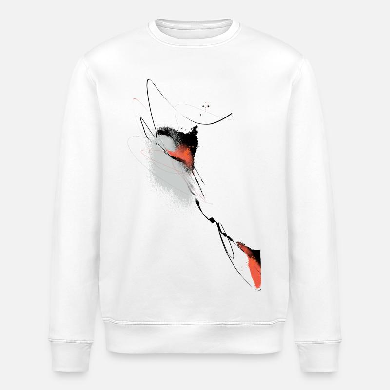 Danse des Lignes - Sweat bio ROLLER Stanley/Stella Unisexe - blanc