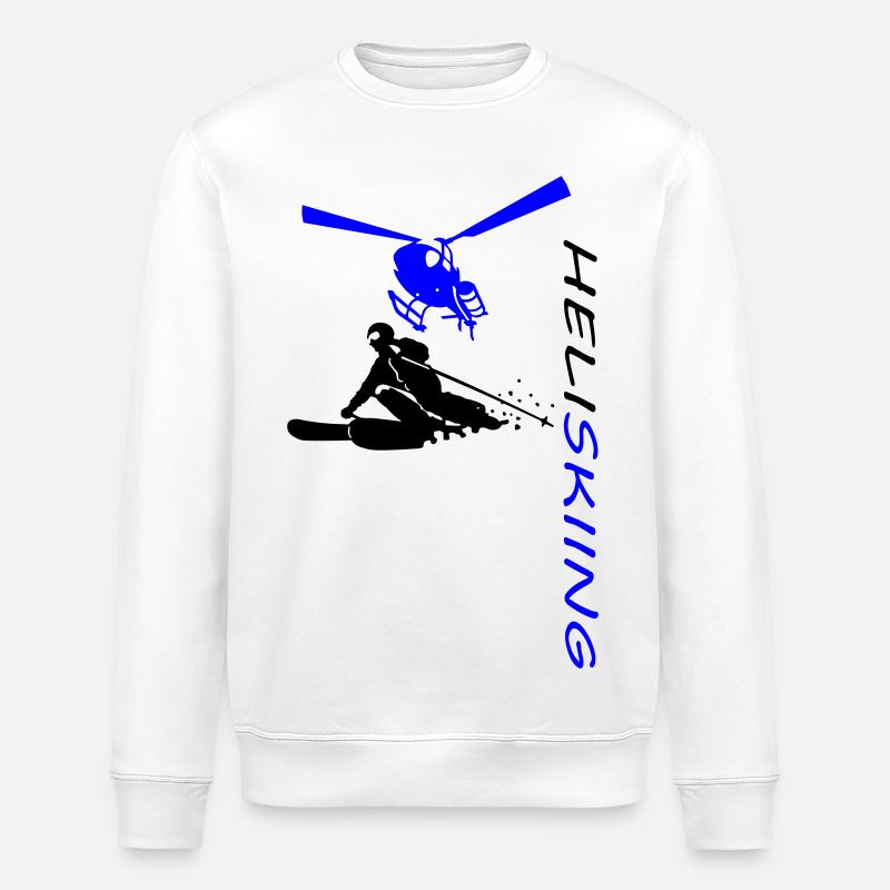 Héliski - Sweat bio ROLLER Stanley/Stella Unisexe - blanc