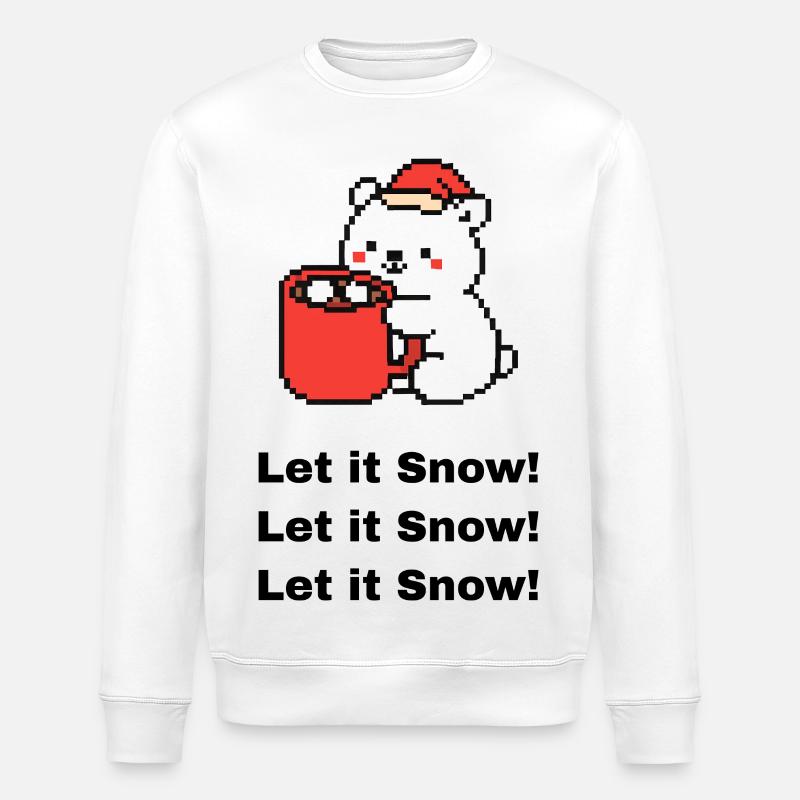 Kleiner Polarbär - Stanley/Stella Unisex Bio-Sweatshirt ROLLER - Weiß