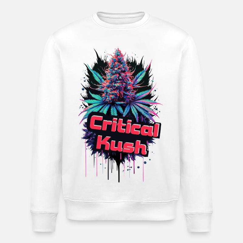 Critical Kush - Stanley/Stella ROLLER Unisex Organic Sweatshirt - white